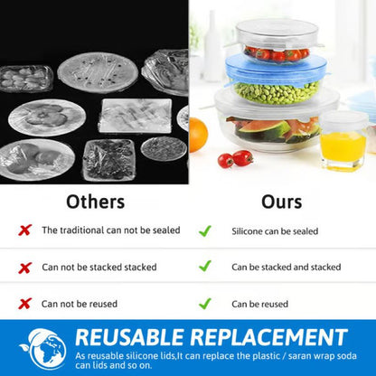 Avelena | Wiederverwendbare elastische Silikon-Lebensmittellagerabdeckung