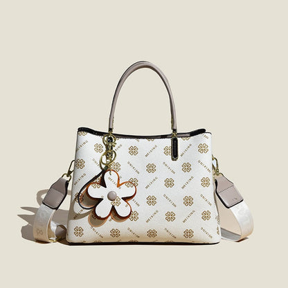 Avelena | Vintage Handtasche für Damen | Blumendruck | PU-Leder