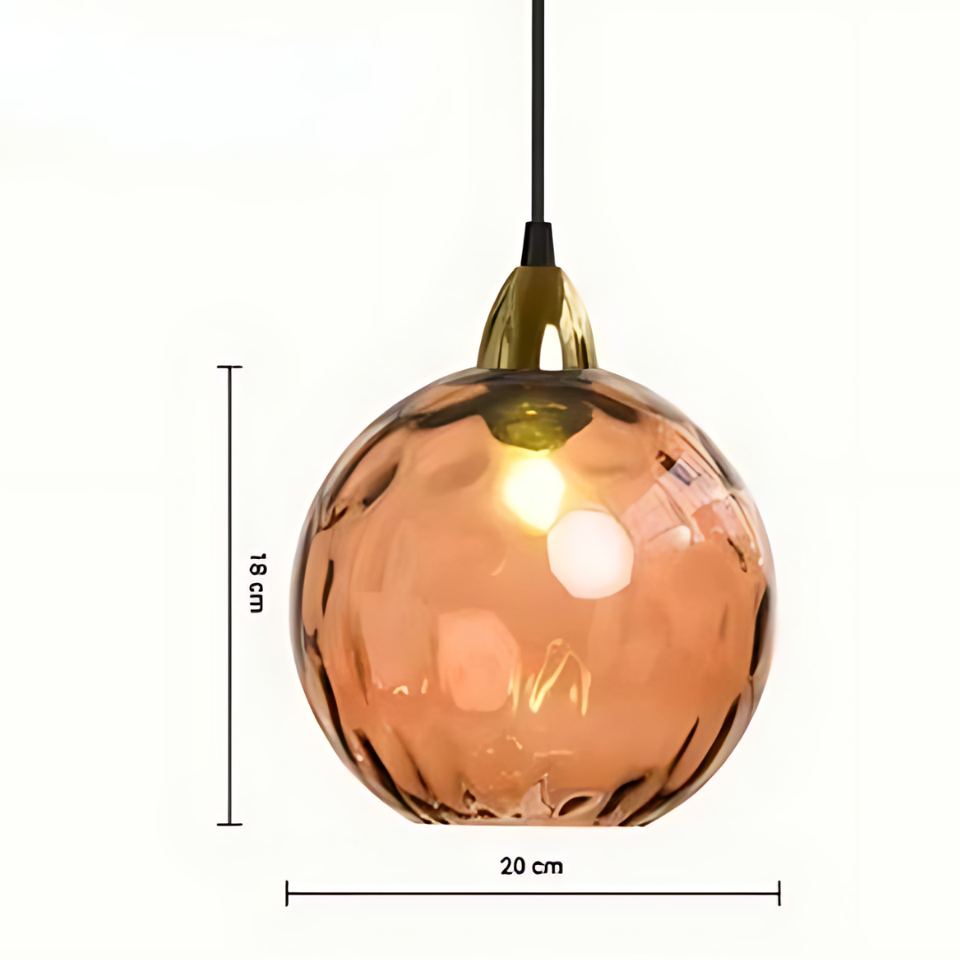 Avelena | Elegante Glaskugel Hängeleuchte für Luxuriöse Interieurs