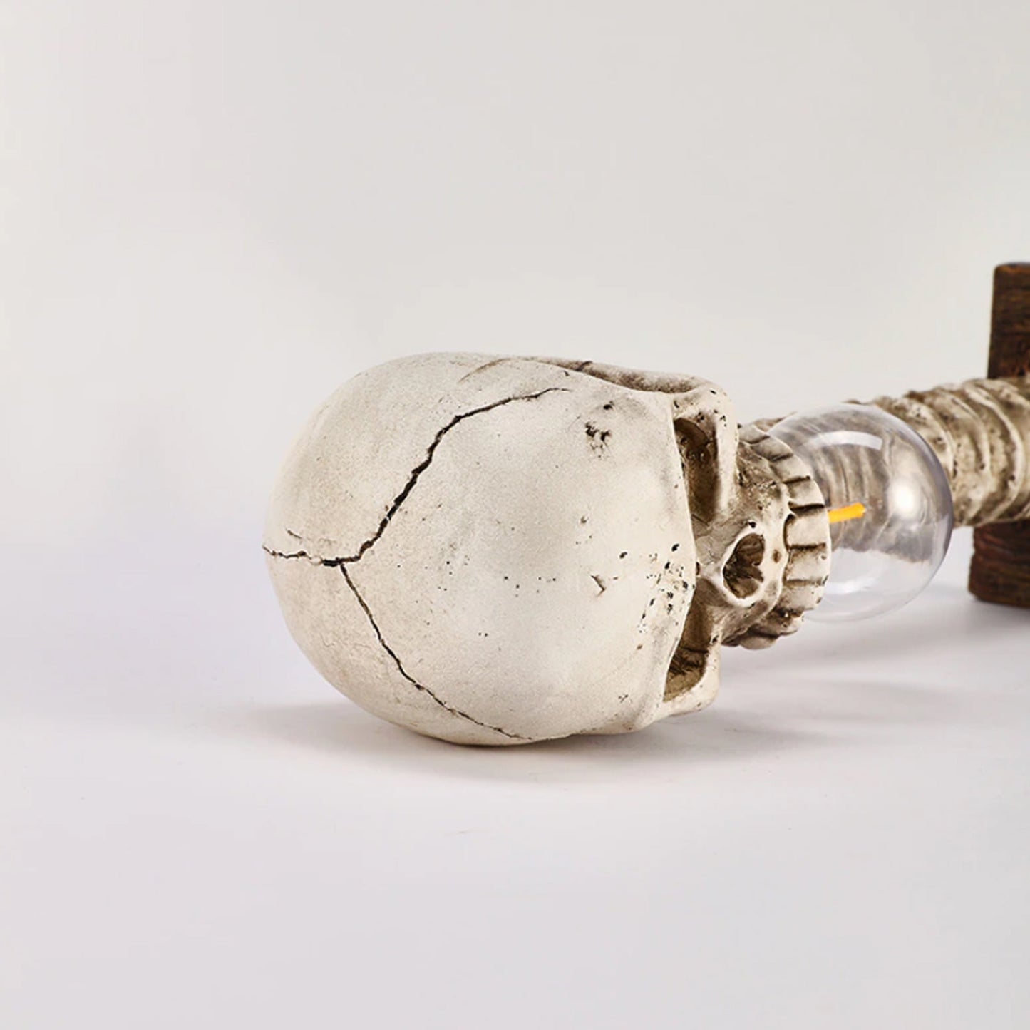 Avelena | Horror-Skelett mit Wirbelsäulenlampe