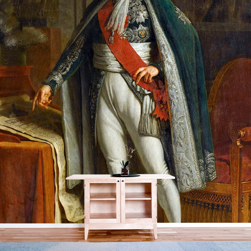 Avelena | Porträt Louis Alexandre Berthier Wandklassik Vliesmaterial Wanddeko In Blau-Weiß