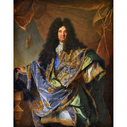 Avelena | Retro-Porträt Von Louis Xiv Wandmalereien für Wohnzimmerdekoration Anpassbare Wandkunst In Braun