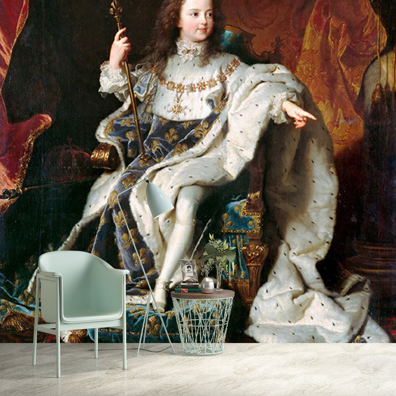 Avelena | Jung Louis Xv Wandtapete Rot und Weiß Klassische Wandverkleidung für Flur
