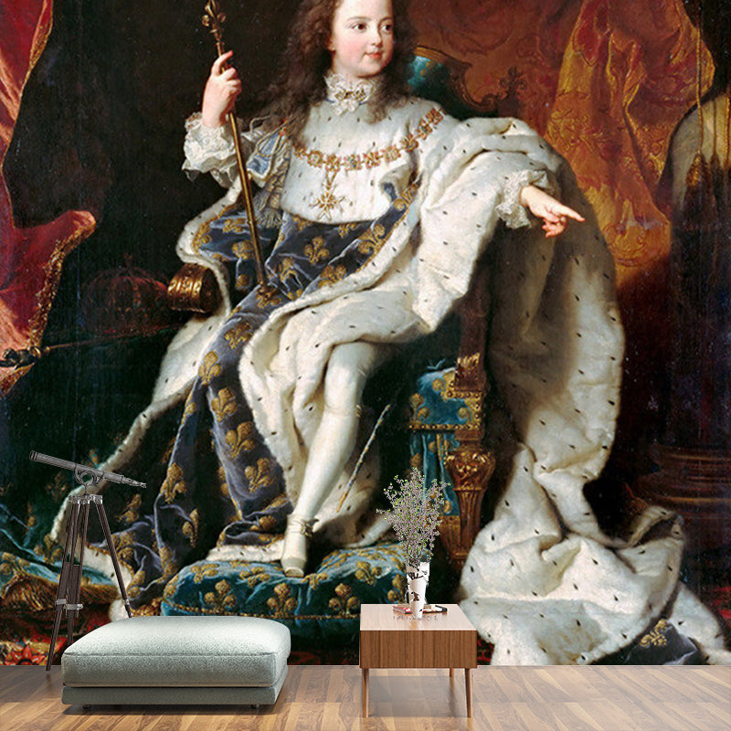Avelena | Jung Louis Xv Wandtapete Rot und Weiß Klassische Wandverkleidung für Flur