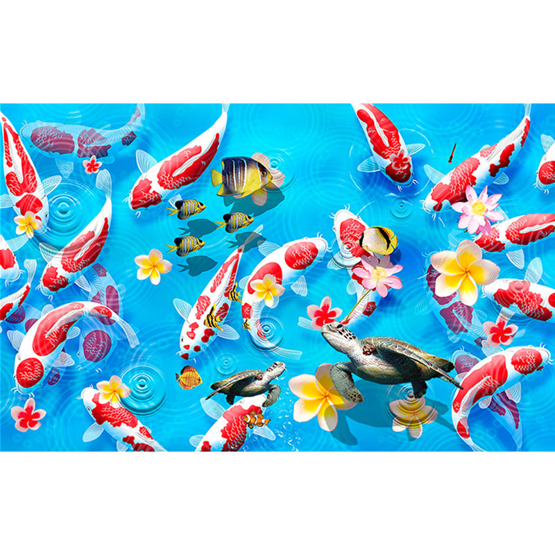 Avelena | Illustration Karpfen Wandtapeten Murals Individuelle Größe Wanddekoration für Das Esszimmer, Angepasste Größe
