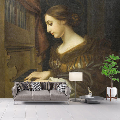 Avelena | Illustration Klavier Üben Wandbilder Vollformat Wandkunst für Wohnzimmer, Maßanfertigung