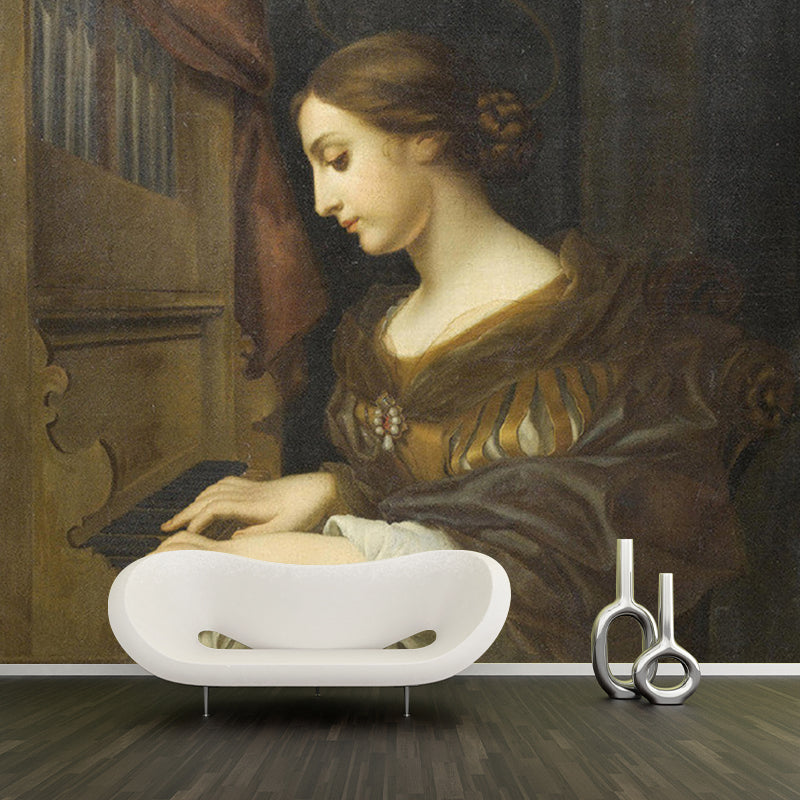 Avelena | Illustration Klavier Üben Wandbilder Vollformat Wandkunst für Wohnzimmer, Maßanfertigung