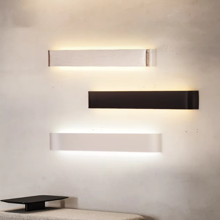 Avelena | Nordic LED Wandleuchte - Moderne gebürstete Aluminium Innenwandleuchte