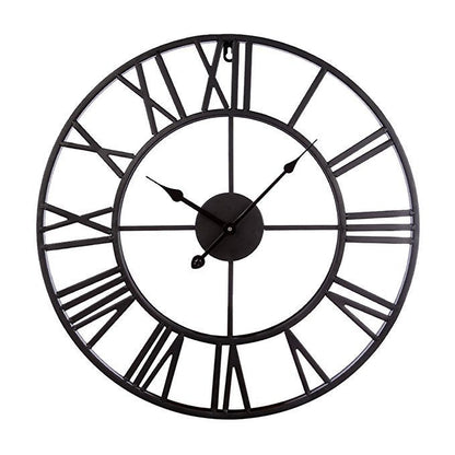 Avelena | Roman Letters Große Stille Wand-Uhr 16 Zoll Eisen