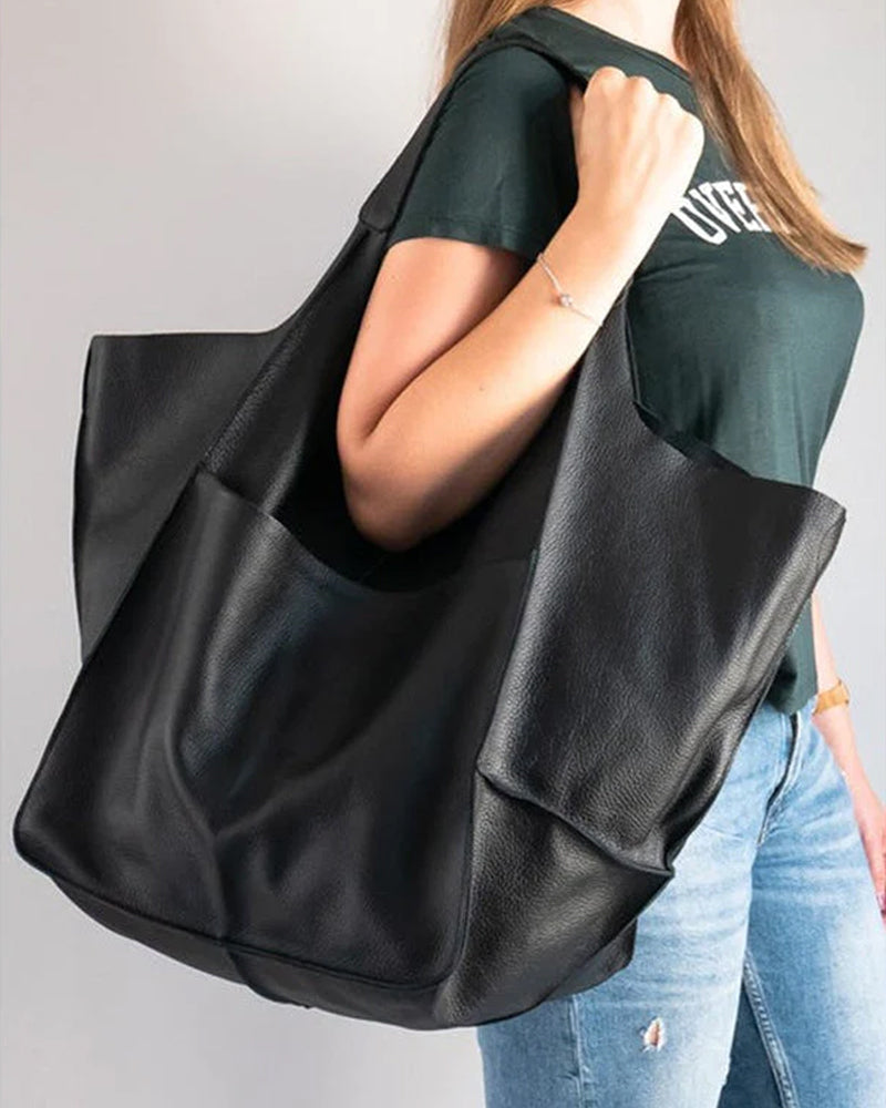 Avelena | Chic & Nachhaltige Ledertasche mit Großer Kapazität - Elegante, Vielseitige Damenhandtasche