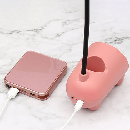 Avelena | Cartoon Kreative Kaninchen LED Touch USB Stifthalter Schreibtischlampe