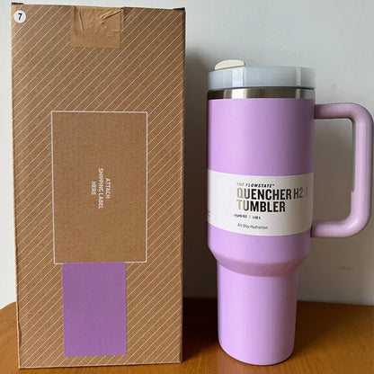Avelena | Vakuumisolierte Tasse mit Deckel und Strohhalm Thermotumbler