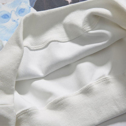 Avelena | Lässiges Sweatshirt mit Katzenmotiv aus Baumwolle