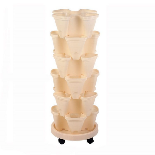 Avelena | 6-Layer Vertikaler Pflanzturm – Drei-dimensionales Blumensystem für den Garten
