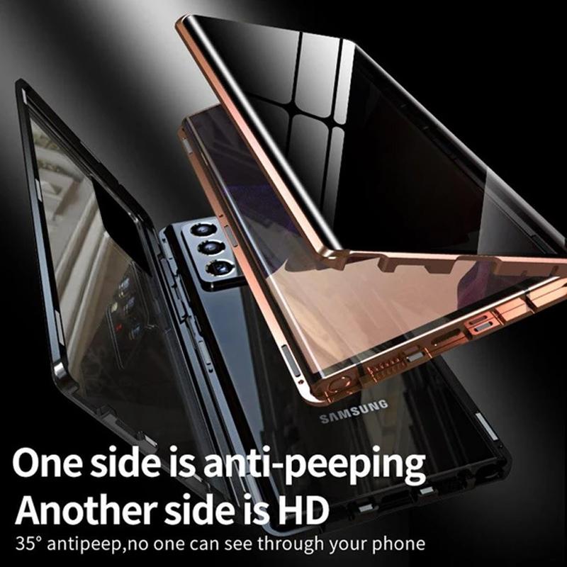 Avelena | Samsung Anti-Peep Gehärtetes Glas Handyhülle