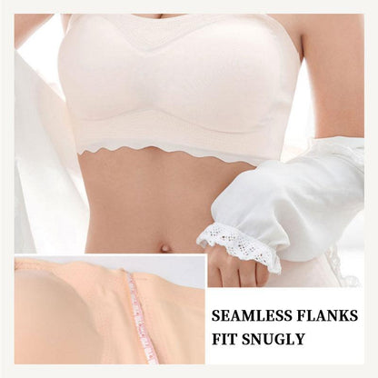 Avelena | Übergröße Elastisch Rutschfester Strapless Eis Seide BH