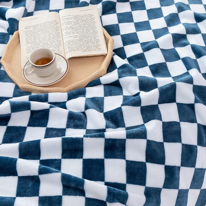 Avelena | Stilvolle Decke im Schachbrettmuster für Ihr Zuhause