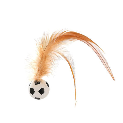 Avelena | Interaktiver Bouncing Ball für Katzen mit Federn