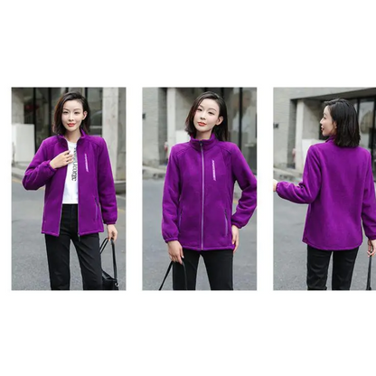 Avelena | Leichte Damen-Zip-Jacke, Perfekt für Draußen, Fleece-Weste