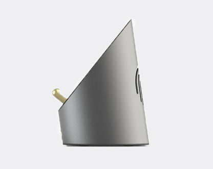 Avelena | Wireless Induktions-Bluetooth-Desktop-Mini-Lautsprecher mit Uhr, Alarm, Telefonhalter, keine Bluetooth-Verbindung erforderlich