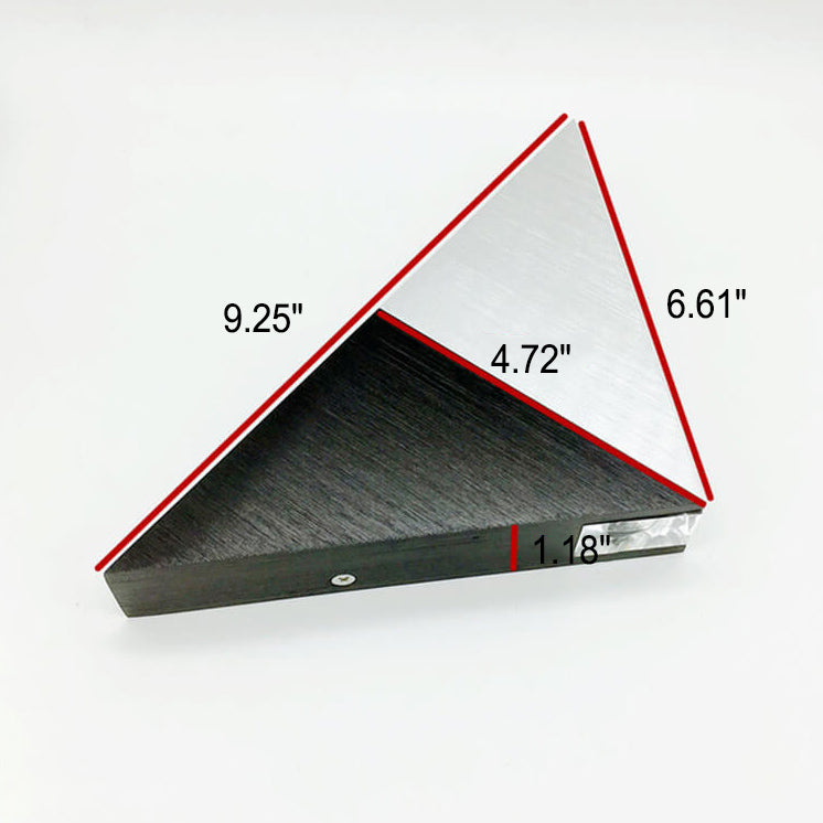 Avelena | TriLumina Prisma LED Wandleuchte | Kreatives Pyramidendesign | Aluminium & Acryl | Farbige Lichtoptionen