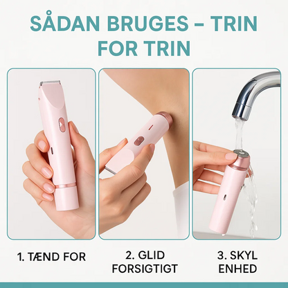 Avelena | BlissEdge | Sanfte Haarentfernungsrasierer für Frauen mit wiederaufladbarem und tragbarem Design