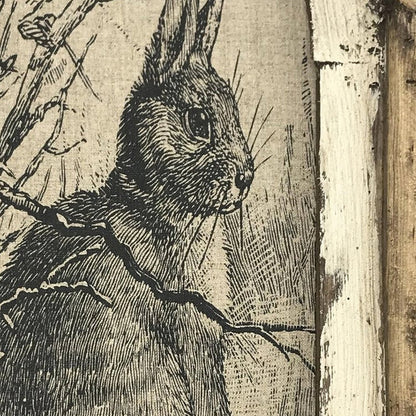 Avelena | Geschenk | Rustikale Bauernhausdekoration mit Hasen an der Wand