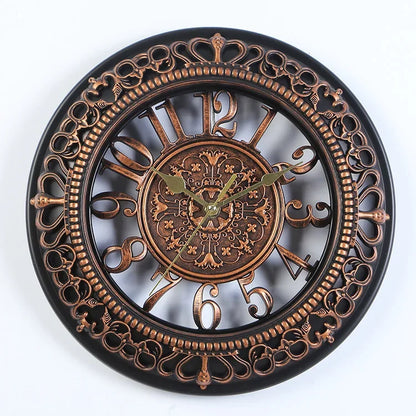 Avelena | Neoclassical Klassische Runduhr Retro Wanduhr Modernes Design Uhr Küche Schlafzimmer Büro Stille Dekorative Qualitätsuhr