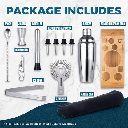 Avelena | 12-Teilig: Cocktail-Shaker-Set