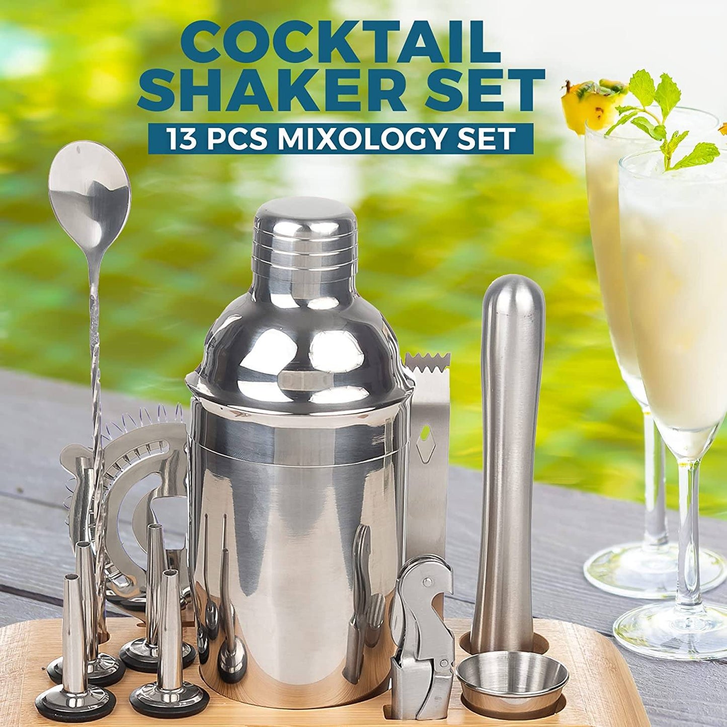 Avelena | 12-Teilig: Cocktail-Shaker-Set