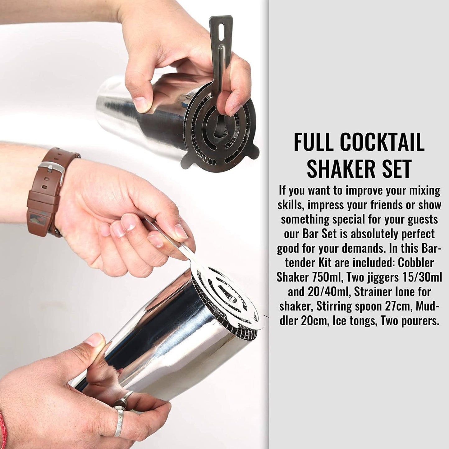 Avelena | 12-Teilig: Cocktail-Shaker-Set
