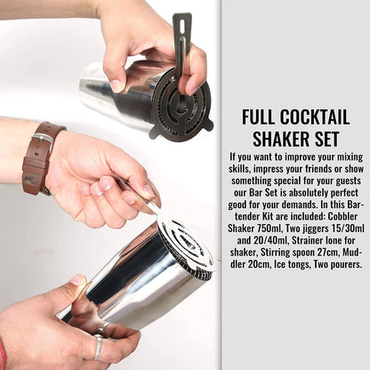 Avelena | 12-Teilig: Cocktail-Shaker-Set