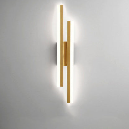 Avelena | Alana Moderne LED Wandleuchte - Elegante Schwarz/Goldene Wandbeleuchtung für Wohnzimmer und Schlafzimmer