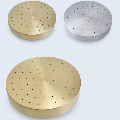 Avelena | Edelstahl Duschkombination Runder Festduschkopf mit Duscharm