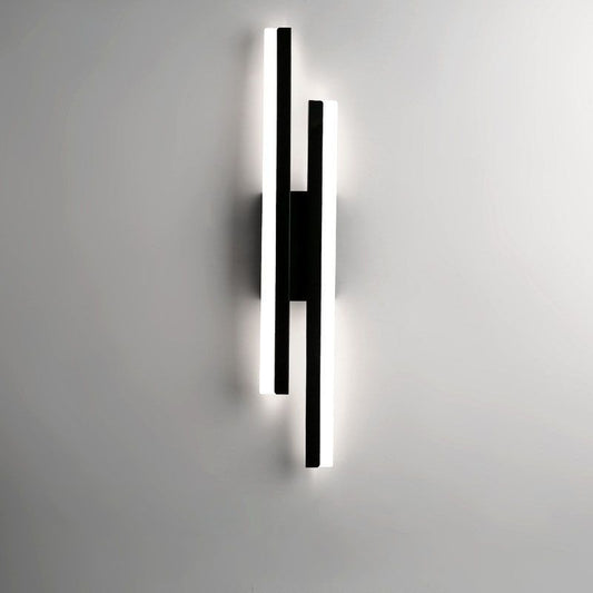 Avelena | Alana Moderne LED Wandleuchte - Elegante Schwarz/Goldene Wandbeleuchtung für Wohnzimmer und Schlafzimmer