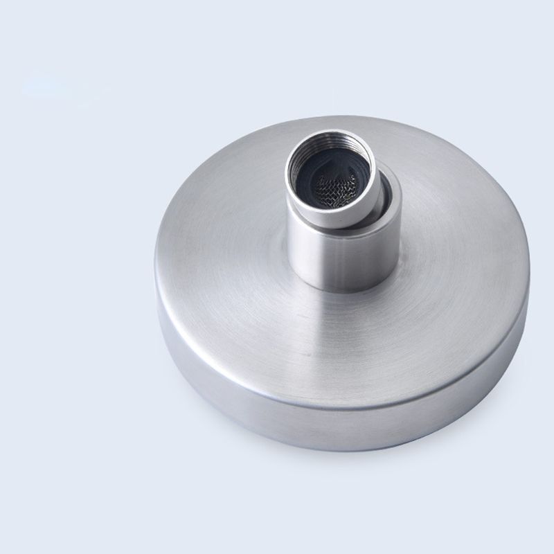 Avelena | Edelstahl Duschkombination Runder Festduschkopf mit Duscharm