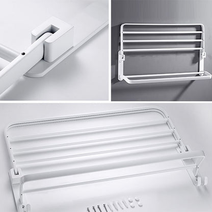 Avelena | Weißes Badezimmerzubehör Hardware-Set Modernes Badezimmerzubehör-Set, Handtuchhalter