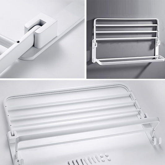 Avelena | Weißes Badezimmerzubehör Hardware-Set Modernes Badezimmerzubehör-Set, Handtuchhalter