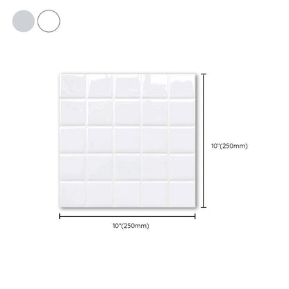 Avelena | Weiße Mosaik Peel & Stick Fliese Wasserfeste Küchenrückwand Tapete