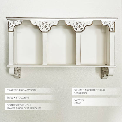 Avelena | Überdimensionalisierte Ornate Französische Hütte Curio Wandschrank