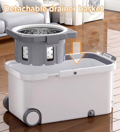 Avelena | 360° Drehbarer Wischmopp- und Eimer-Set mit Auswringsystem F63