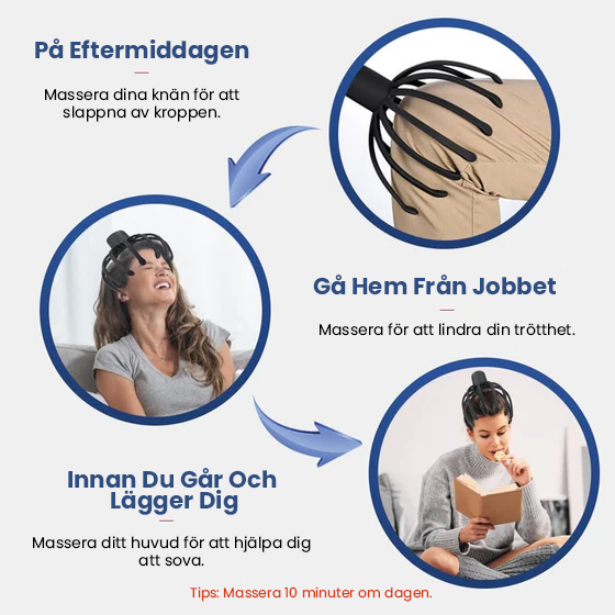 Avelena | Tintenfisch Kopfmassagegerät