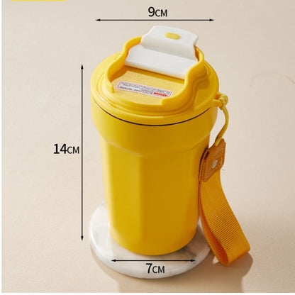 Avelena | Edelstahl  Kaffebecher mit LED Temperatur Anzeige 450 ML