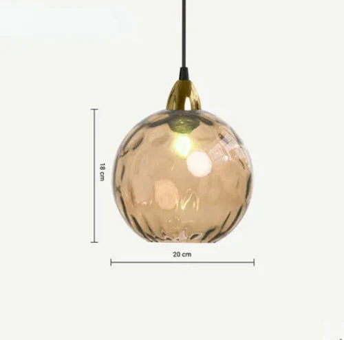 Avelena | Pendelleuchte Elegante Gläserne Bolverlichting