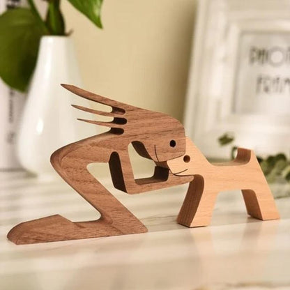 Avelena | Tierliebhaber Holzskulptur Tischdekoration