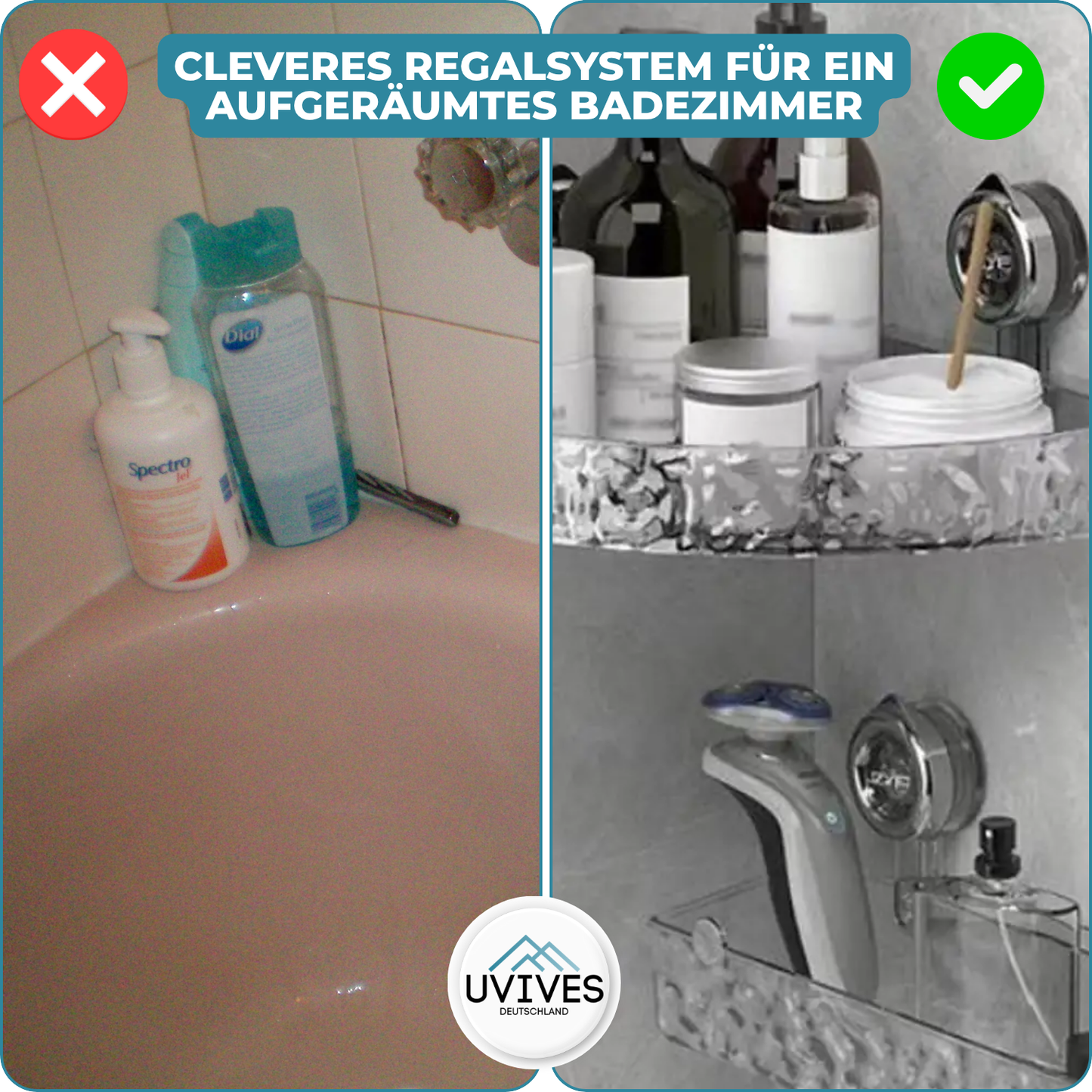 Avelena | CornerShelf – Ordnung und Stil für jedes Badezimmer