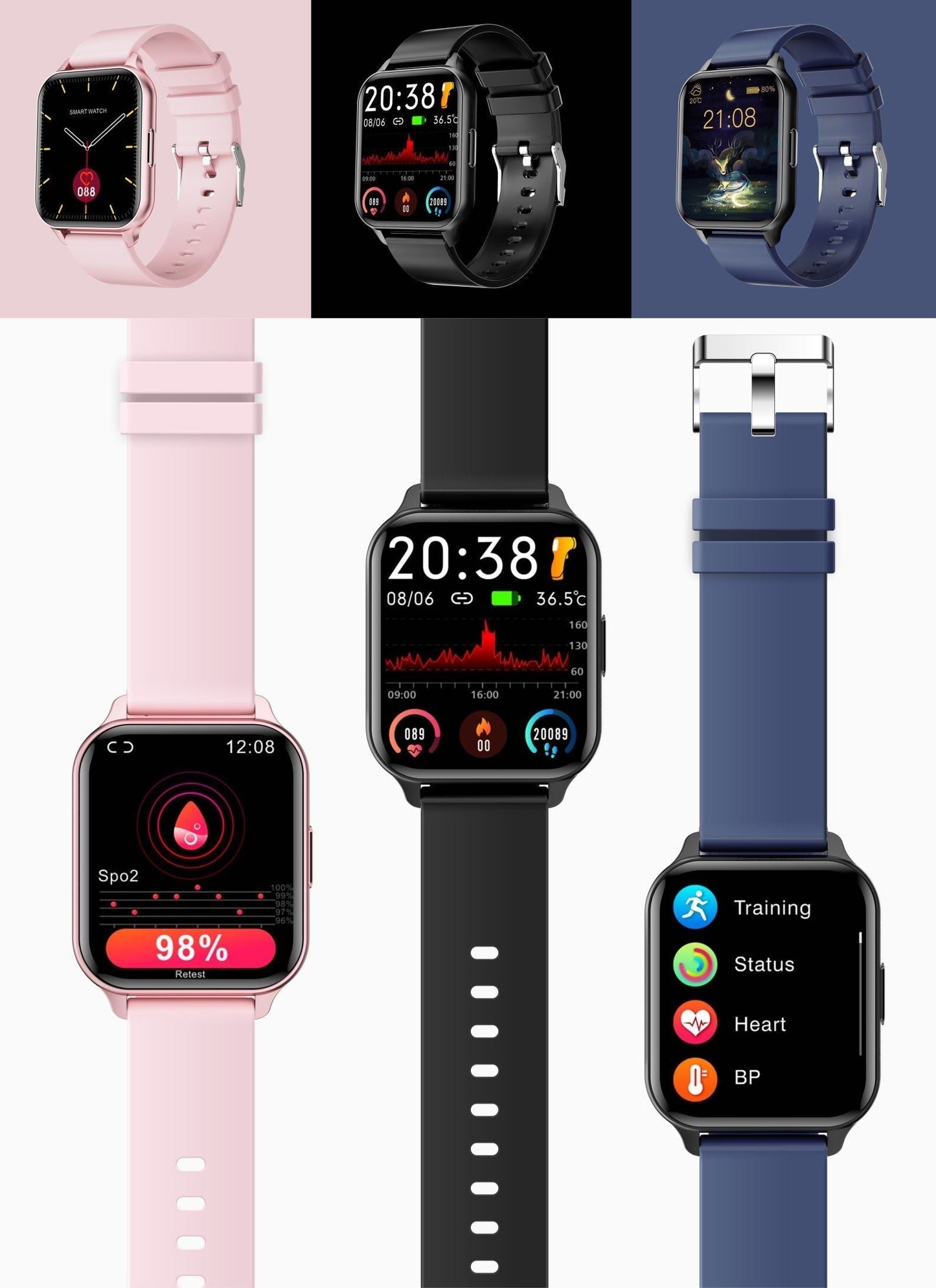 Avelena | 360° Fitsmartwatch Pro2