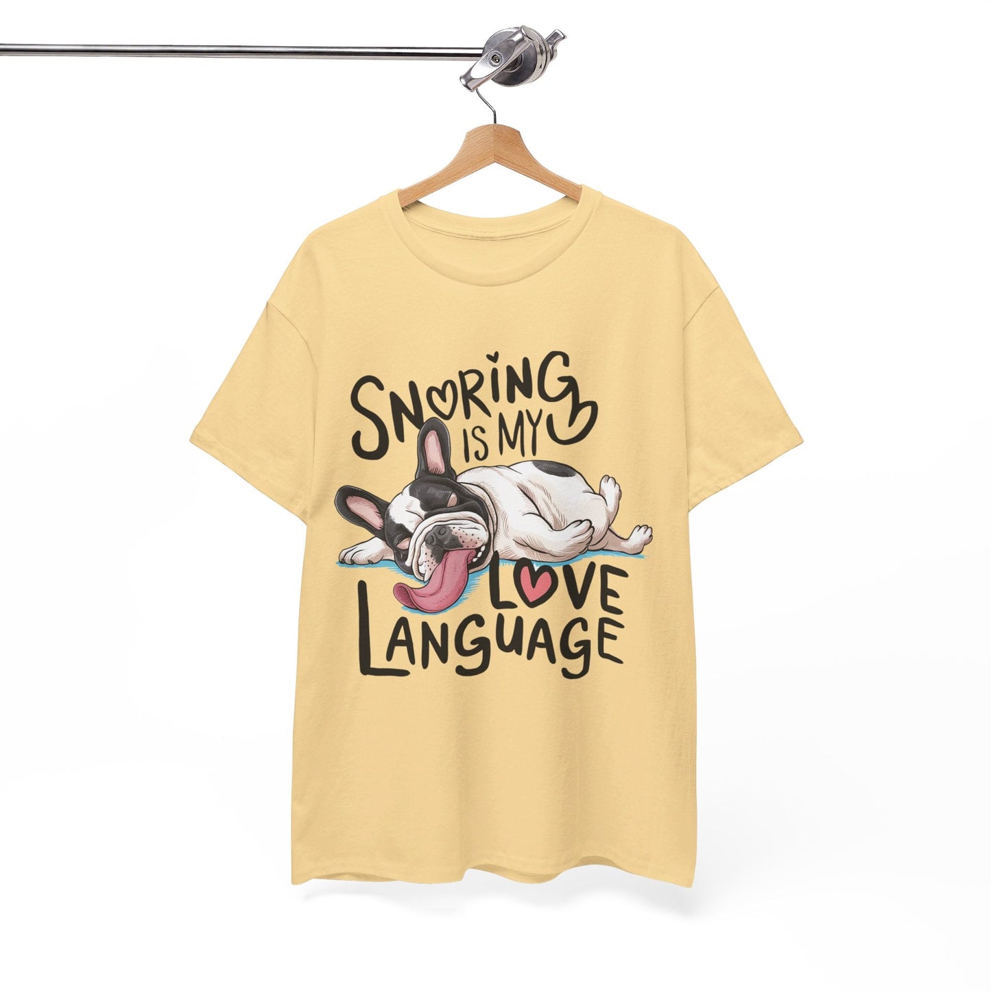 Avelena | Schnarchen Ist Meine Liebessprache Französische Bulldogge Unisex T-Shirt