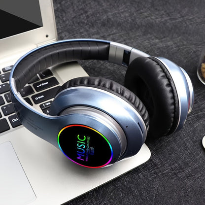 Avelena | Kopfhörer Wireless Over Ear mit LED-Beleuchtung