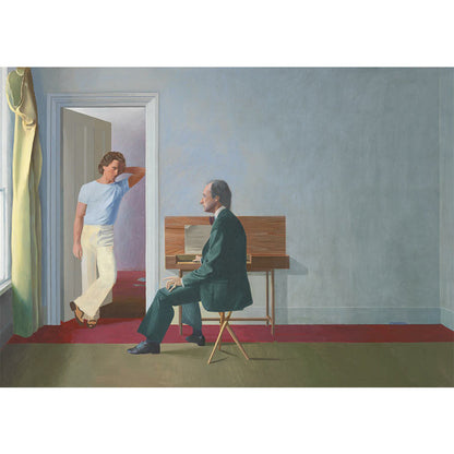 Avelena | Grau-Grün Moderne Kunst Wandbilder Vollformat George Lawson und Wayne Sleep Gemälde Wanddeko für Zuhause